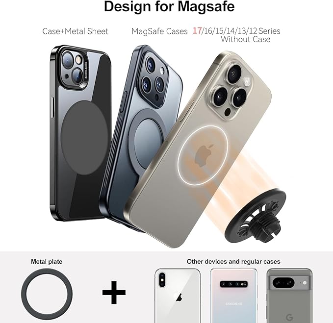 A3 Phone Mount for Magsafe, Exclusive Fit for Audi A3 S3 RS3 2021-2025, for iPhone 16/15/14/13/12/Mini Series, Air Vent Audi A3 Accessories