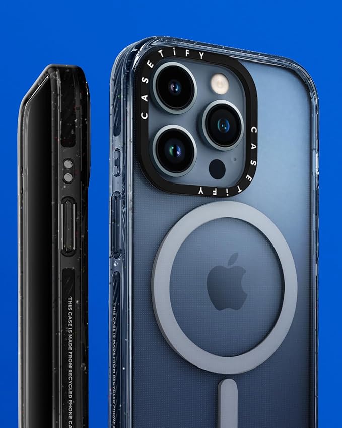CASETiFY Impact iPhone 15 Pro Case [4X Military Grade Drop Tested / 8.2ft Drop Protection/Compatible with Magsafe] - Stickers Prints - You are Stars Collage - Clear Black