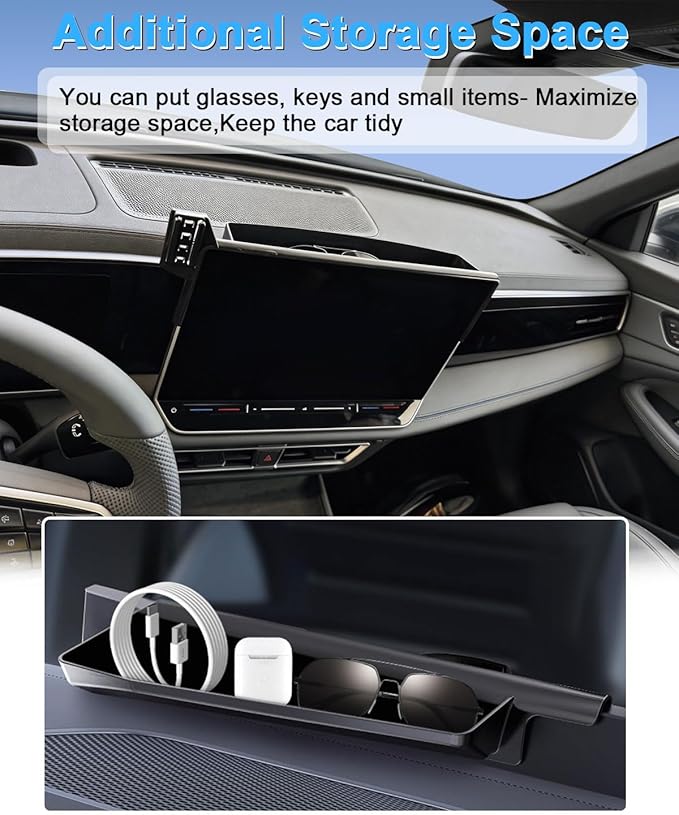 PZK Car Phone Mount for 2024-2026 BMW X5 /BMW X6 /2023 2024 2025 2026 BMW X7 Accessories Custom 14.9-inch Screen Auto Lock Car Phone Holder 360° Rotating Extension Rod Not Affect Air Vent
