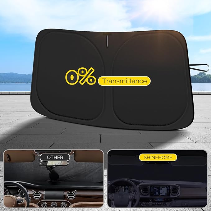 Car Windshield Sun Shade Compatible with 2020 2021 2022 2023 2024 2025 2026 Hyundai Palisade Accessories Foldable Front Window Sunshade Custom Windshield Cover Sun Visor Block UV Rays