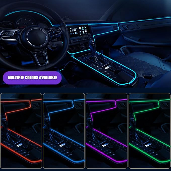 Car Interior Lights for Skoda Octavia Kamiq Karoq Kodiaq Superb Yeti Scout LED Car Interior Atmosphere Lamp Car Ambient Lighting Kits,Blue