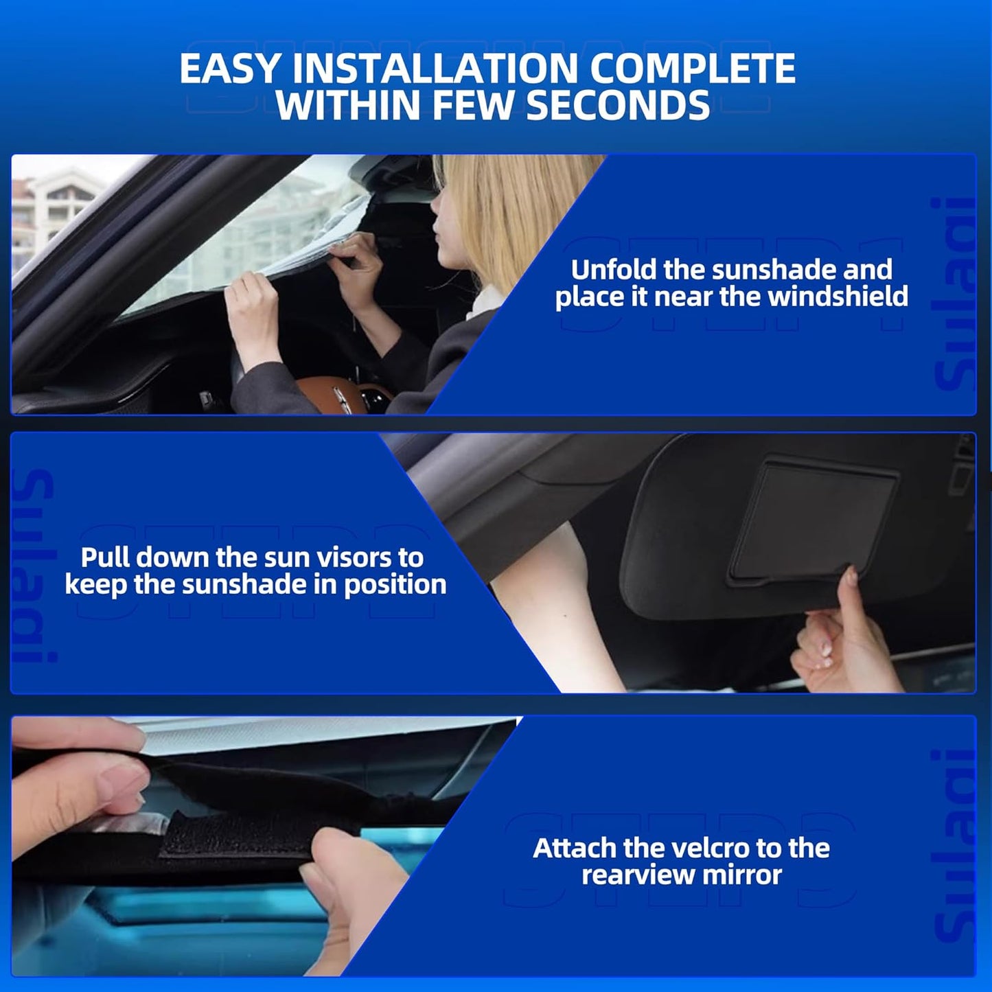 Windshield Sun Shade for Kia K5 2021-2025 Foldable Sunshade Custom Fit Front Window Car Interior Accessories Protector Blocks UV Rays
