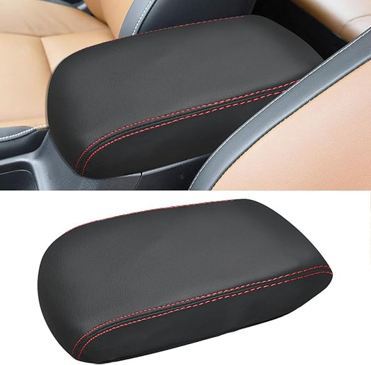 Compatible with Center Console Armrest Cover for Toyota RAV4 2013 2014 2015 2016 2017 2018 Leather Arm Rest Storage Box Lids Cushion Protector Pad