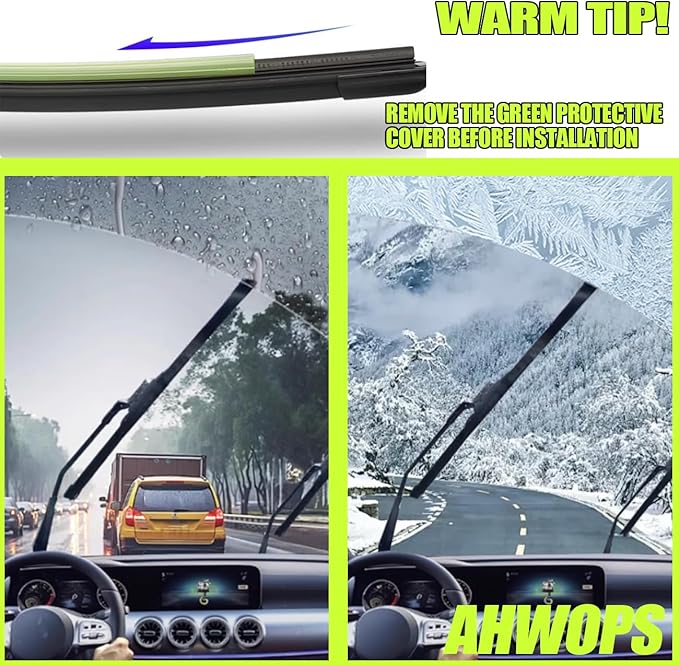 Front Wiper and Rear Wiper Blade Replacement for 2007-2012 Mazda CX-7, 2016-2021 Hyundai Tucson OEM Wiper Blades, Genuine Replacement (26“/16”/14” 3-Pack)
