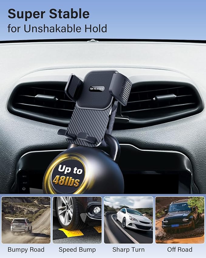 SKYLOTEC Car Phone Holder for Nissan Rogue/Rogue Sport 2014 2015 2016 2017 2018 2019 2020 Accessories Automobile Cradles Phone Mount, Cell Phone Base Not Block Air Vent