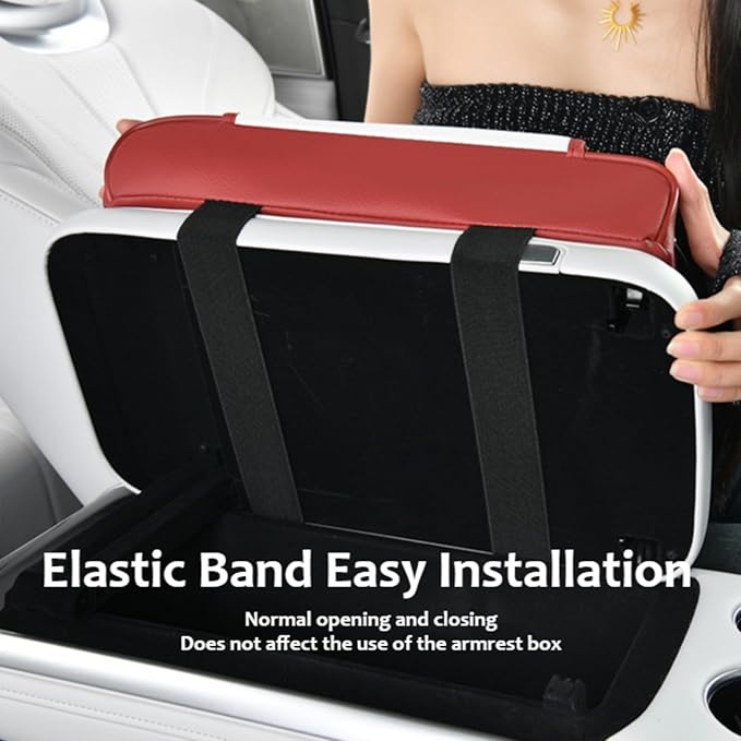 Armrest Box Pad for Car w/Type-C Charging Interface, Car Center Console Cover w/Cup Holder, Interior Car Accessories (Grey)