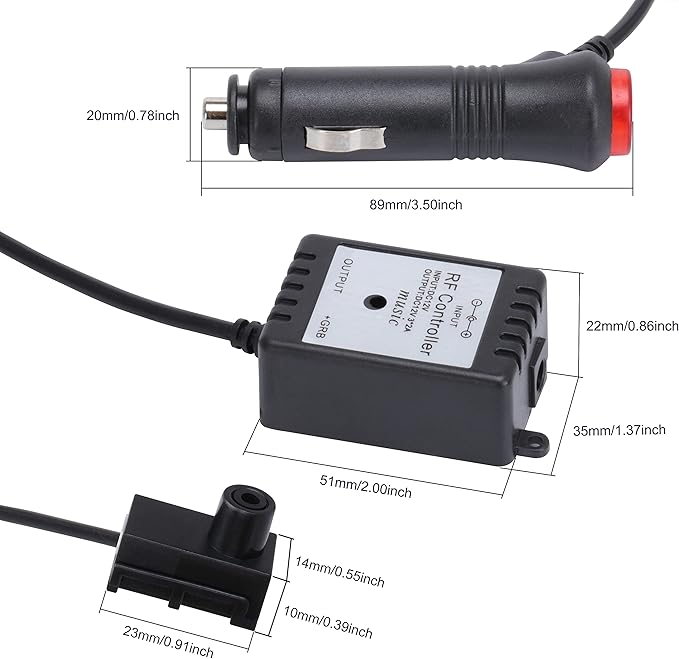 Car Atmosphere Light Kit 8m Fiber Optic RGB Multicolor Sound Active Music Sync Memory Function RF Remote Controller USB Car Interior Ambient Lighting Kit DC 12V
