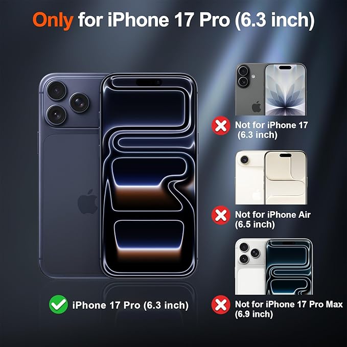 SUPFINE Magnetic for iPhone 17 Pro Case (Compatible with MagSafe)(Military Grade Drop Protection) Translucent Matte Shockproof with Anti-Fingerprint Phone Cover,Blue Green
