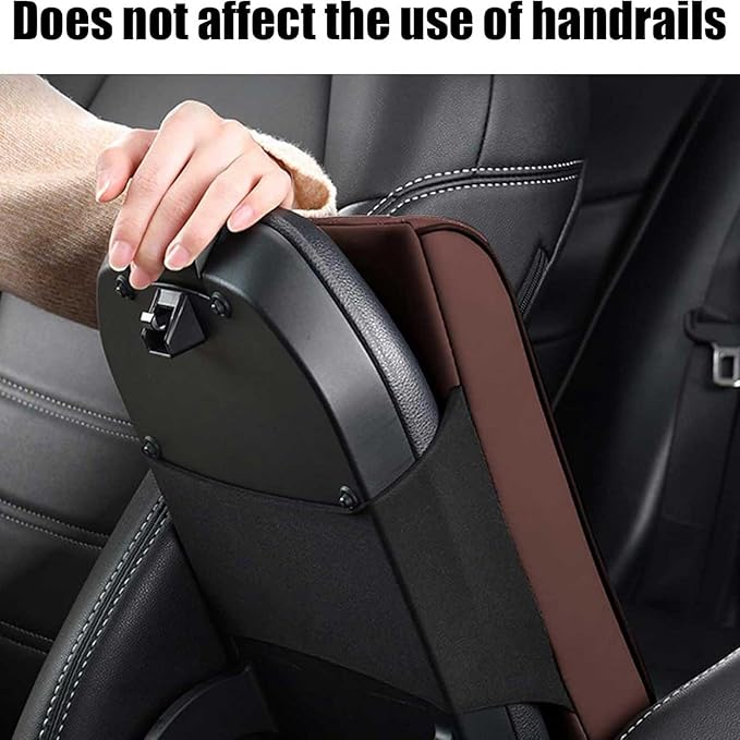 Car Armrest Cushion for Jaguar F-Pace 2015-2019 2020 2021 2022 2023 2024 2025, Car Center Console Cover Armrest Pad Soft Leather Car Interior Accessories,Black