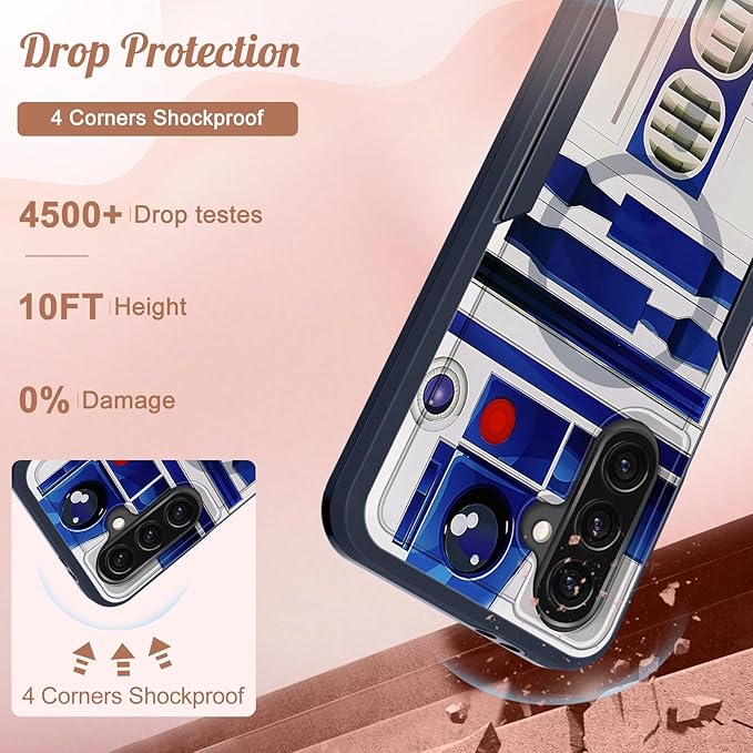 for Samsung Galaxy A36 5G Phone Case - Compatible with MagSafe Women Girls Boys Cute Magnetic Protective Cover Cool Blue Unique Heavy Duty Shockproof Design for Samsung A36 5G Cases 6.7"