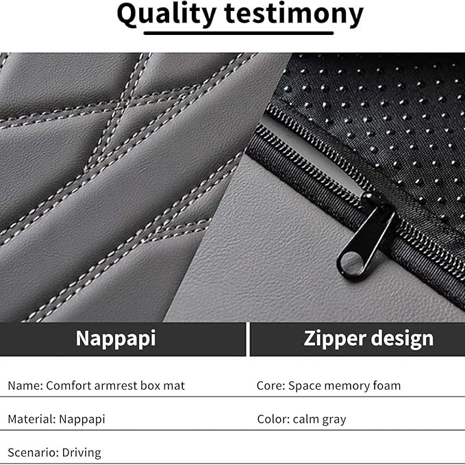 Car Armrest Cushion for Jaguar F-Pace 2015-2019 2020 2021 2022 2023 2024 2025, Car Center Console Cover Armrest Pad Soft Leather Car Interior Accessories,Red