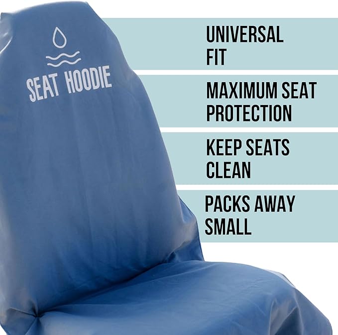 Car Seat Towel | Premium Microfiber Towel Seat Covers for Cars | Universal Fit & Machine Washable | Portable Car Seat Towel Cover After Gym, Yoga, Beach Blue