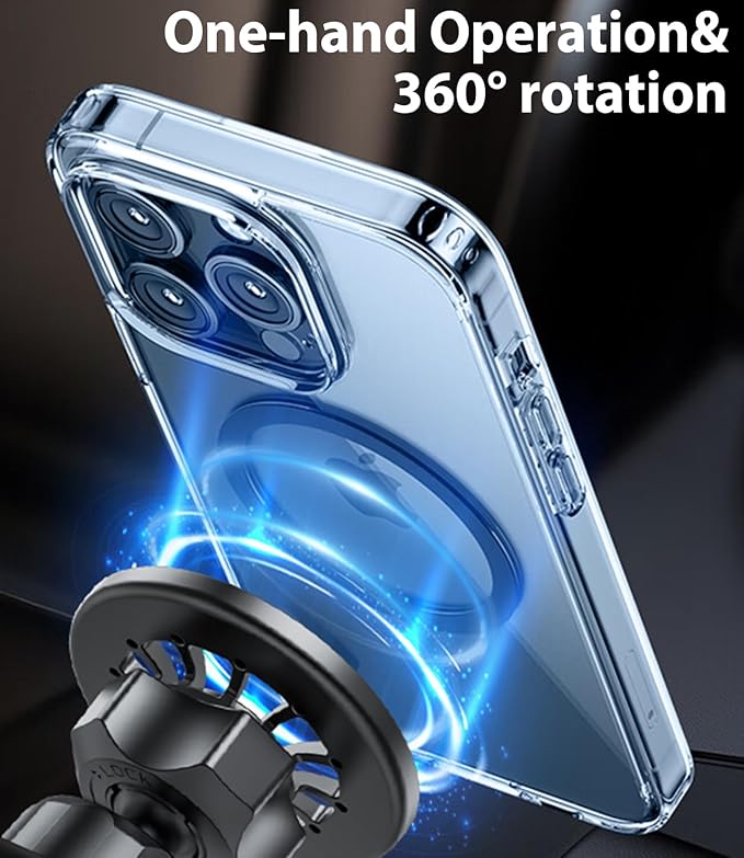 for MagSafe GLE/GLS Phone Mount, Exclusive Fit for 2025-2020 Mercedes-Benz GLE and GLS, for iPhone 17/16/15/14/13/12/Mini Series, Mercedes-Benz GLE&GLS Accessories