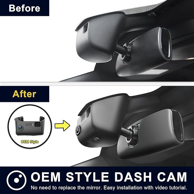 Mangoal 4K & Rear 1080P Dash Cam Custom Fit for Dodge Challenger 2015 2016 2017 2018 2019 2020 2021 2022 2023(Model A), GT R/T SXT SRT Hellcat R/T Scat Pack,Integrated OEM Look, WiFi & App,128GB Card