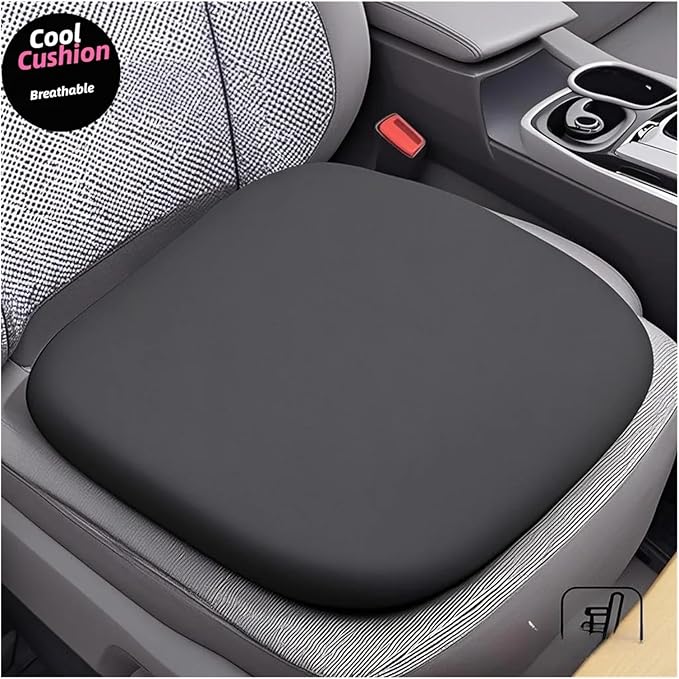 Memory Foam Car Seat Cushions with Lumbar Support - Cool and Breathable Comfort for Car and Office Use(3,40x40cm)