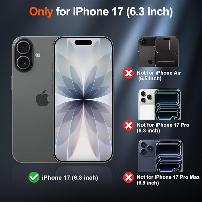 SUPFINE Magnetic for iPhone 17 Case (Compatible with MagSafe)(Military Grade Drop Protection) Translucent Matte Shockproof with Anti-Fingerprint Phone Cover 2025,Deep Blue