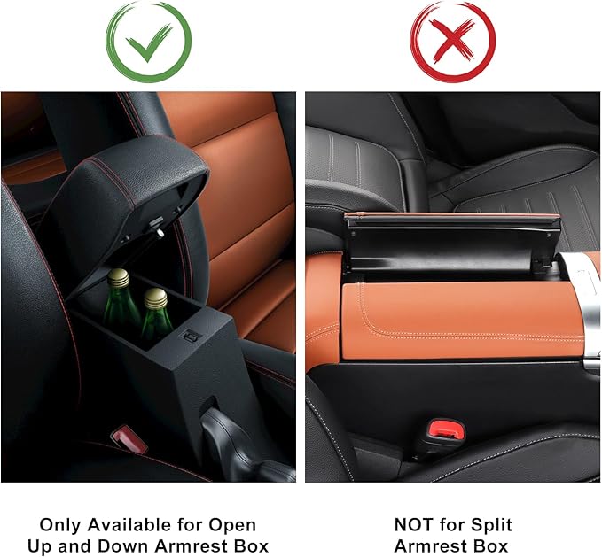 surpassme Car Center Console Pad Protector, Comfortable Car Armrest Seat Box Cover/Cushion Universal for Car/SUV Cushion Accessories(Black)
