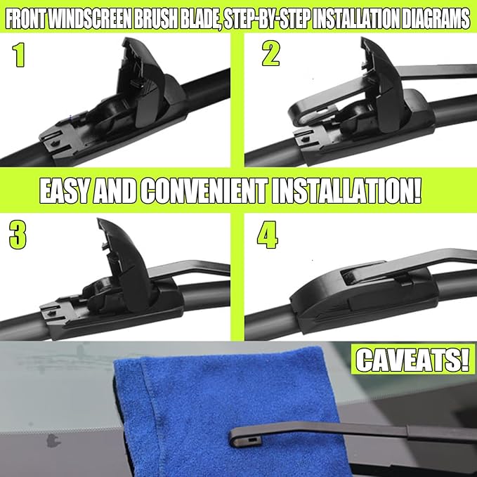 Front Wiper and Rear Wiper Blade Replacement for 2003-2009 Honda Element OEM Wiper Blades, Genuine Replacement (20“/20”/12” 3-Pack)