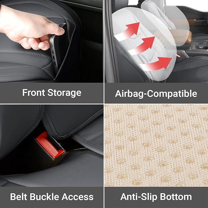 Coverland Custom Fit Car Seat Covers for SUV Compatible with [2022-2026 NX 350, 2022-2025 NX 450h+] Premium Waterproof Non-Slip Interior Seat Protector [Full Set Dark Gray - Size Chart X70]