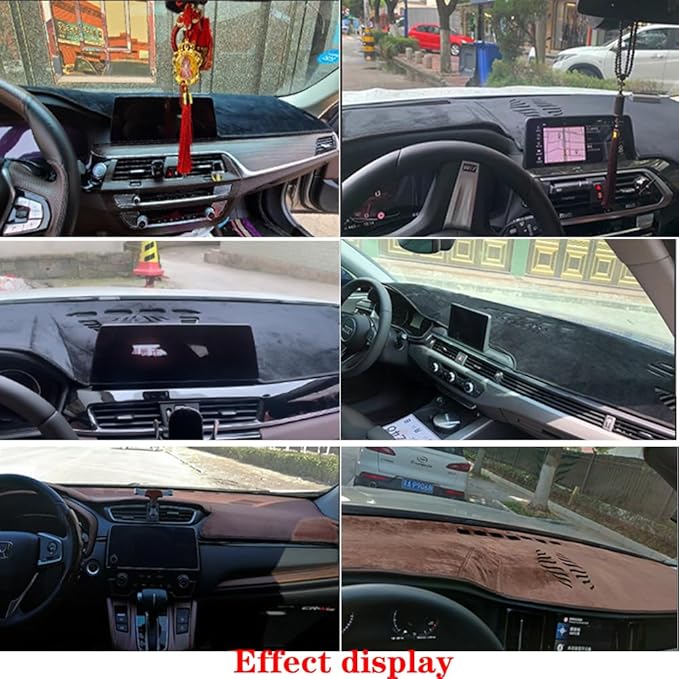Dashboard Cover for Ford EcoSport 2018-2020,Anti-Glare Sun Shield,Non-Slip Custom Fit Dash Mat,Interior Protector,Microsuede