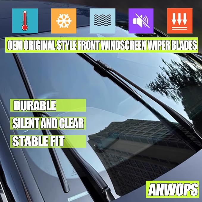 Front Wiper and Rear Wiper Blade Replacement for 2014-2018 Subaru Forester, 2015-2019 Outback, 2015-2019 Legacy OEM Wiper Blades, Genuine Replacement (26“/17”/14” 3-Pack)