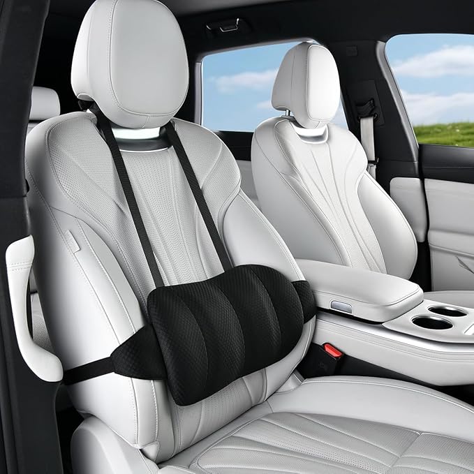 1 Piece Automotive Seat Lumbar Support Pillow for Toyota Camry 2007-2011, Driving Lower Back Cushion Ergonomic Orthopedic Posture Rest