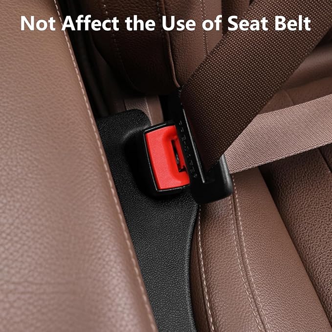 Hiseanllo Car Seat Gap Filler 2 Pack, Universal Fit PU Leather Car Seat Gap Plug to Fill The Gap Between Seat and Console, Car Seat Crevice Blocker Stop Things from Dropping