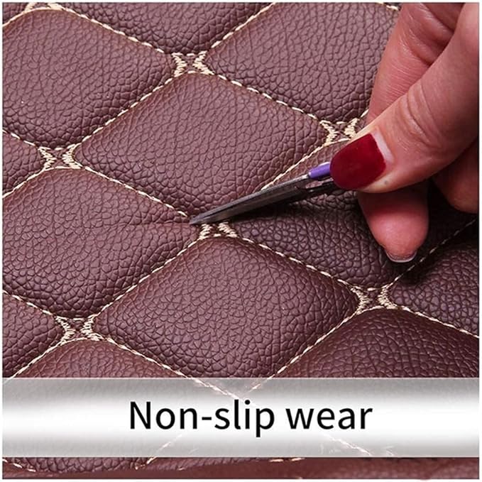 Custom Car Mats All Weather Fit Automotive Floor Mats PU Leather Protector Mat for Most Sedan, SUV, Truck Floor Mats (Blue)