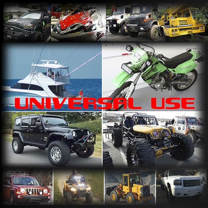 4 Pods LED Rock Lights, Ampper Waterproof LED Neon Underglow Light for Car Truck ATV UTV SUV Offroad Boat Underbody Glow Trail Rig Lamp (Red)