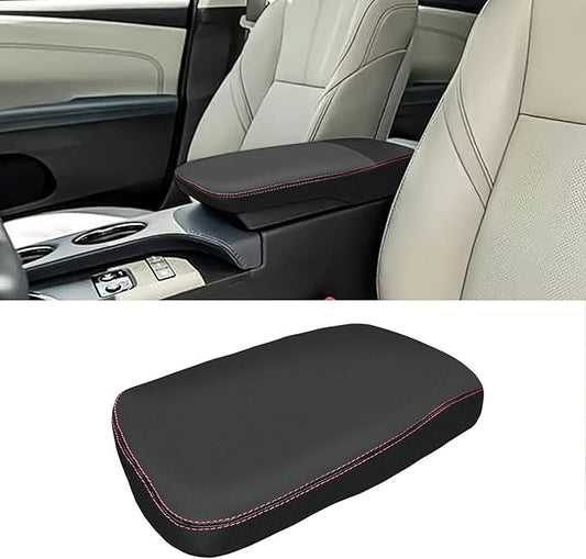 Compatible with Center Console Armrest Cover for Toyota Avalon 2013 2014 2015 2016 2017 2018 Leather Arm Rest Storage Box Lids Cushion Protector Pad