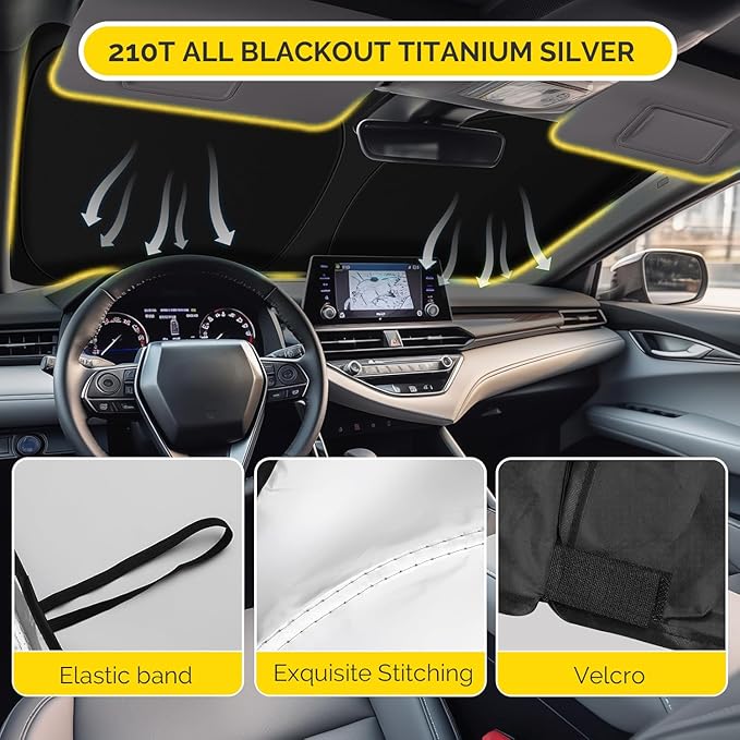 Car Windshield Sun Shade Compatible with 2019 2020 2021 2022 2023 2024 2025 2026 Subaru Forester Accessories Sunshade Custom for Forester Crossover, Base, Premium, Sport, Limited Foldable Sun Visor