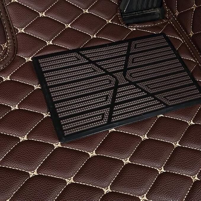 Car Floor Mats for 99% Cars, Trucks and SUVs Full Coverage Pads Protection Non-Slip Leather Floor Liners (Blue)