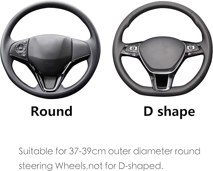 ALEMODR Plush Cow Print Steering Wheel Cover Fluffy Winter Warm Universal 15 inch for Women Girls