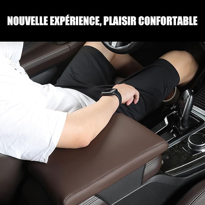 Car Armrest Cover Pad for Mazda CX-30 2020–2025 Premium Leather Center Console Armrest Cushion Pad Anti-Scratch Waterproof Auto Interior Accessories White Style
