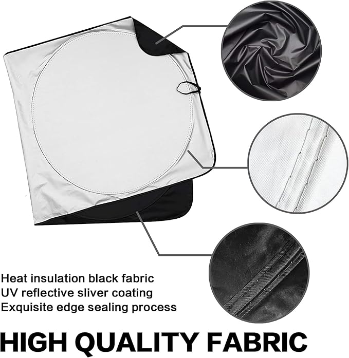 Funny Rooster Chicken Windshield Sunshade for Car SUV Truck Foldable Uv Ray Reflector Front Window Sun Shade Visor Shield Cover -59" X 31"