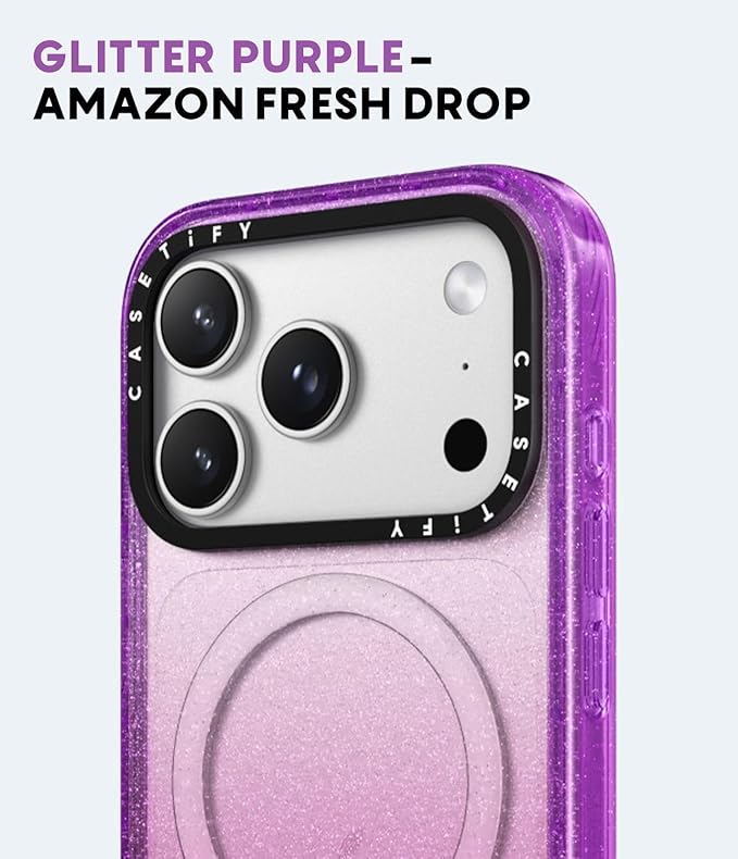 CASETiFY Impact iPhone 17 Pro Case [Slim/Compatible with Magsafe / 8.2 ft. 4X Military Grade Drop Protection] - Pressed Flowers Dainty - Clear Black