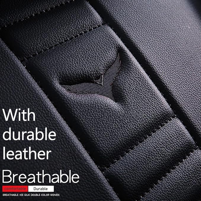 for Chevy Equinox Seat Covers 2005-2026, Full Coverage Customized Car Seat Covers, Premium Leather Waterproof Stain-Resistant Easy to Install (Luxury 2 Seats, Black)