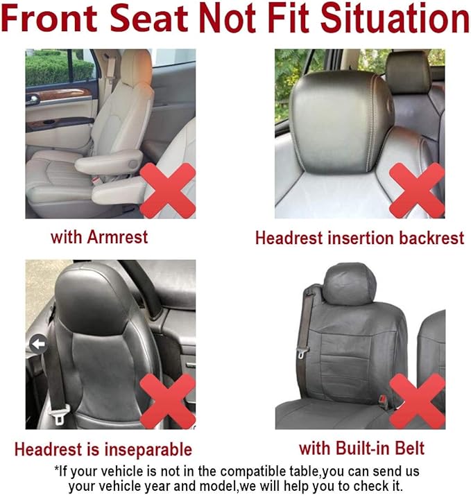 Flying Banner Car Seat Covers Full Set Front Seats and Rear Bench Polyester car seat Protectors Black Gray Purple airbag Compatible Rear Bench Split (Black Red)