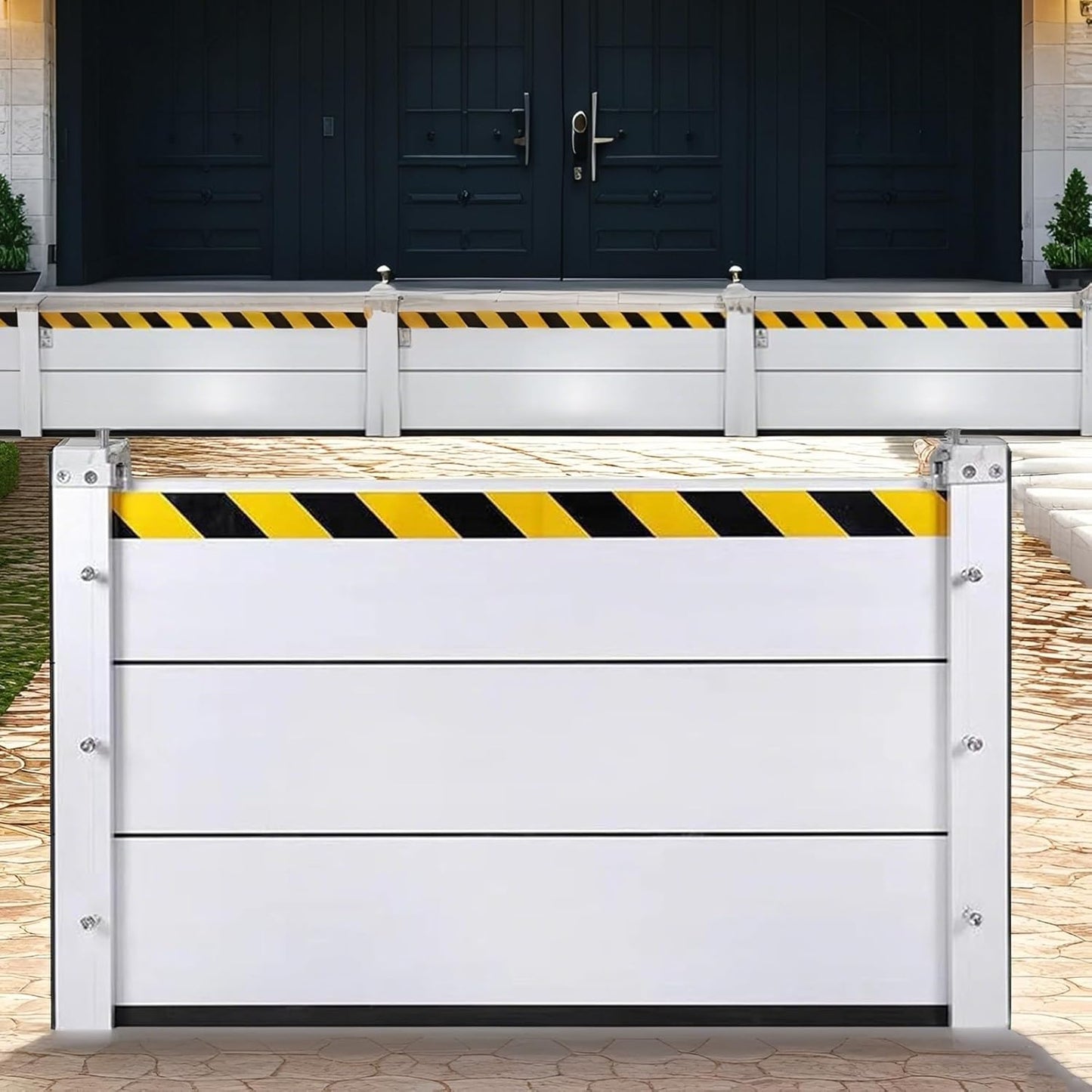 Flood Barriers for Home Exterior,Aluminum Alloy Outdoor Garage Doors Water Barriers for Flooding(H39.4Inch,L11FT)
