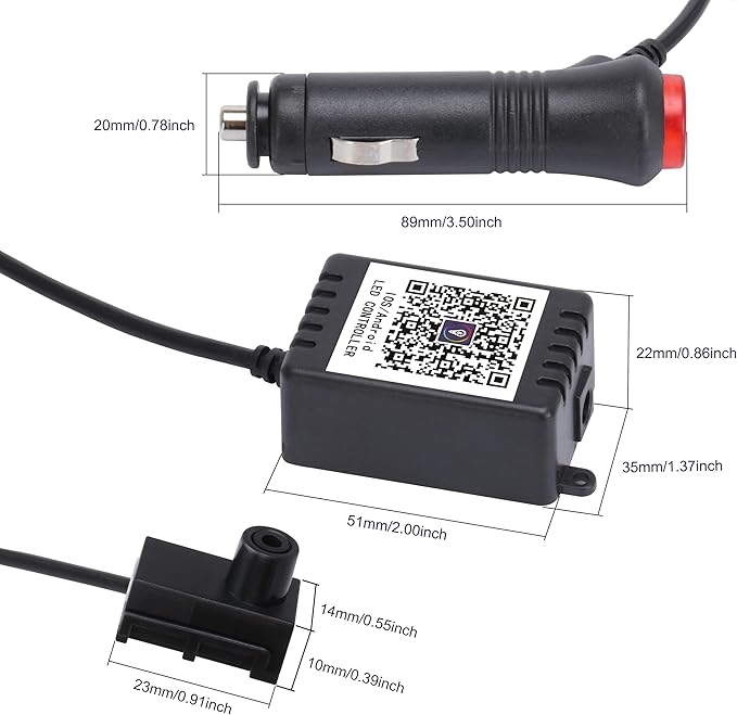 5 m Optic Fiber Car Ambient Lighting Kit Bluetooth App Control 64 Colors Multicoloured Music Interior Lighting Kit 12V 1W