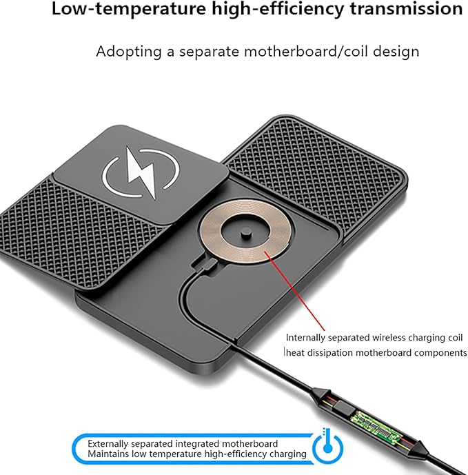 Wireless Car Charger Pad for Jeep Wrangler IV (JL) 2018-2020,20W Fast Wireless Phone Charger Cell Phone Cordless Charging mat,Non-Slip Phone Charging,30cm Cable USB