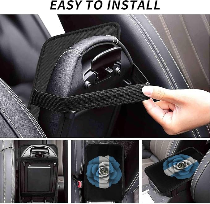 DARLEKS Car Armrest Cushion Auto Center Console Cover Pad Car Handrail Box Universal Decoration Mat