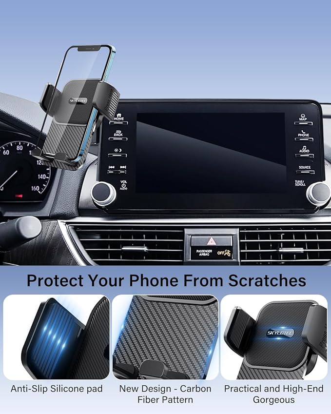 Car Phone Holder for Lexus RX350 RX350L RX450h RX450hL 2020 2021 2022 Accessories 8-Inch Screen Fixed Clip, Automobile Cradles Phone Mount, Cell Phone Base Not Block Air Vent(Not Fit 12.3-Inch)