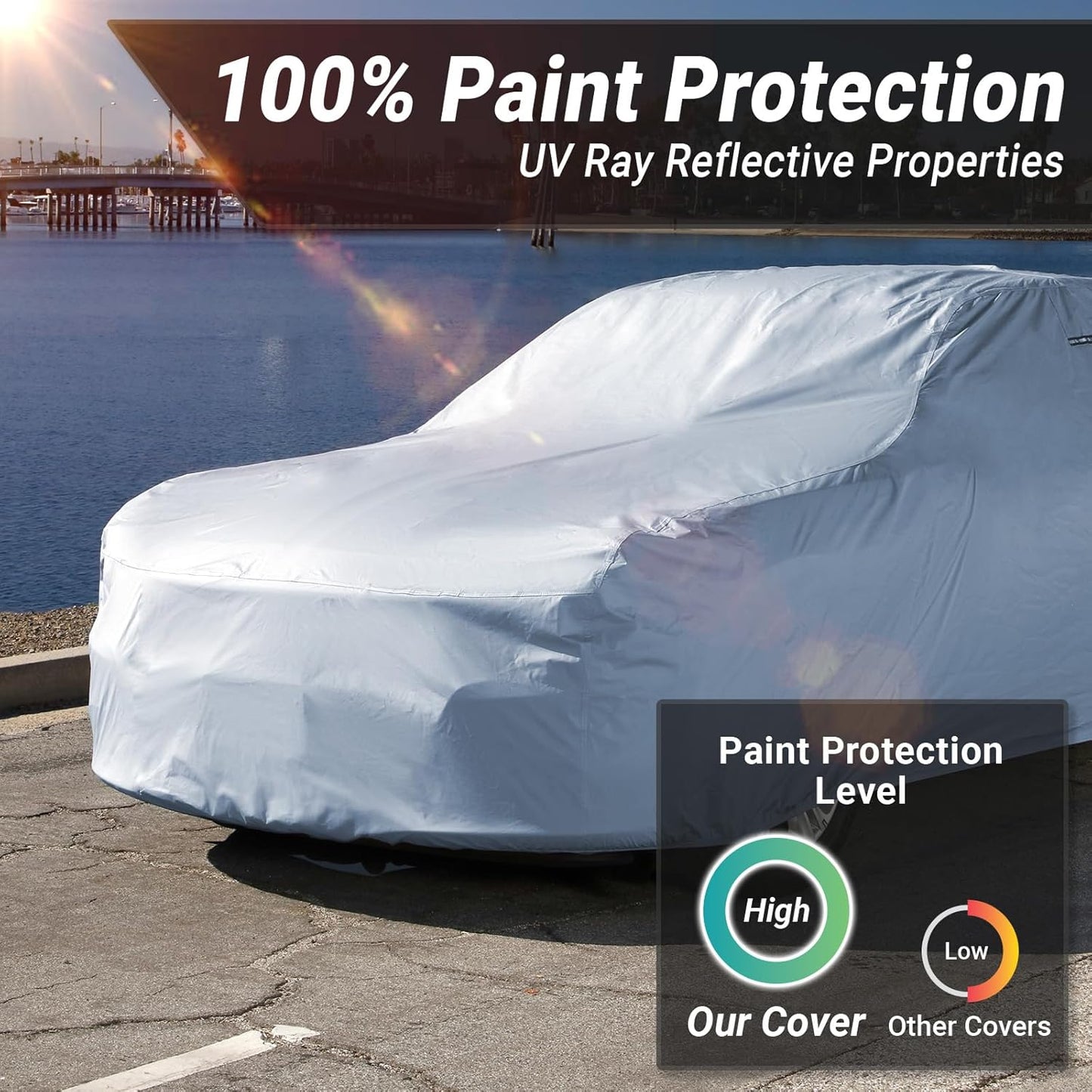 iCarCover Premium Car Cover for 1946-1948 Chevy Stylemaster Heavy Duty Waterproof All Weather Automobiles Custom Fit Indoor Outdoor UV Snow Protection Covers with Straps and Bag