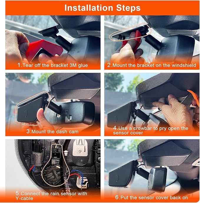 Mangoal 4K Dash Cam fit for Ford Lincoln Nautilus Gen1 U540 2019-2023 Navigator Gen4 2018-2025, Aviator Gen2 U611 2020-2025, Corsair 2020-2022, WiFi & App, GPS, 64GB Card