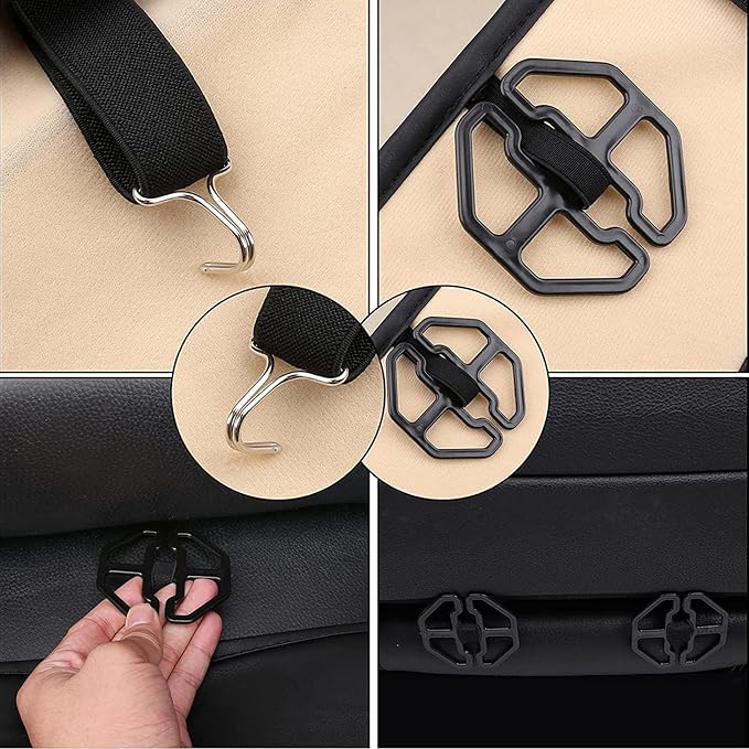 Coverado Seat Covers, Car Seat Covers Front Seats, Leather Seat Covers for Cars, Car Seat Protector Waterproof, Purple Car Seat Cushion, Front Carseat Cover Universal Fit for Most Cars