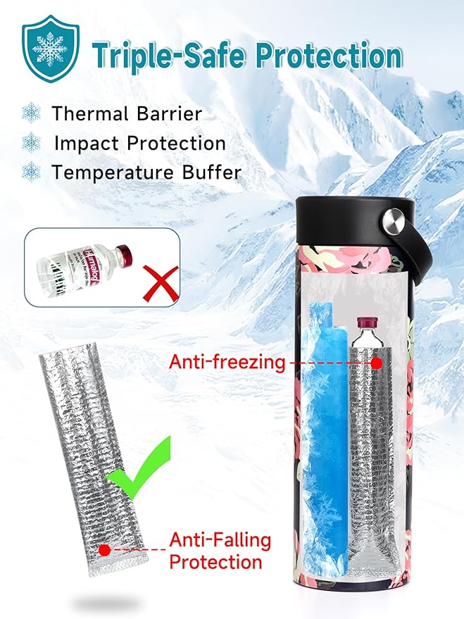 YOUSHARES Insulin Cooler Travel Case - 48H Verified Cooling with Temperature Display, TSA Approved Diabetic Medication Pen Vials Refrigerator with ℃/℉ Digital Temp Display, Portable for 1–7 Pens