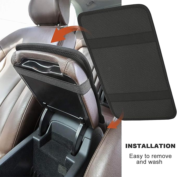 Bow Ties On Cream Car Center Console Decor Handrail Armrest Box Cushion Interior Covers Car Protector Pad Lid Cover Accessories Universal Fit for Auto Truck Vehicles