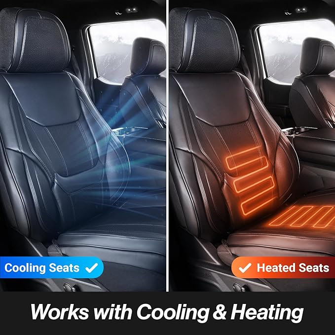 Coverland Custom Fit Car Seat Covers for Car Compatible with [Audi A3, BMW 3-Series, Scion iA, Toyota Prius] Premium Waterproof Non-Slip Interior Seat Protector [Full Set Black - Size Chart X59]