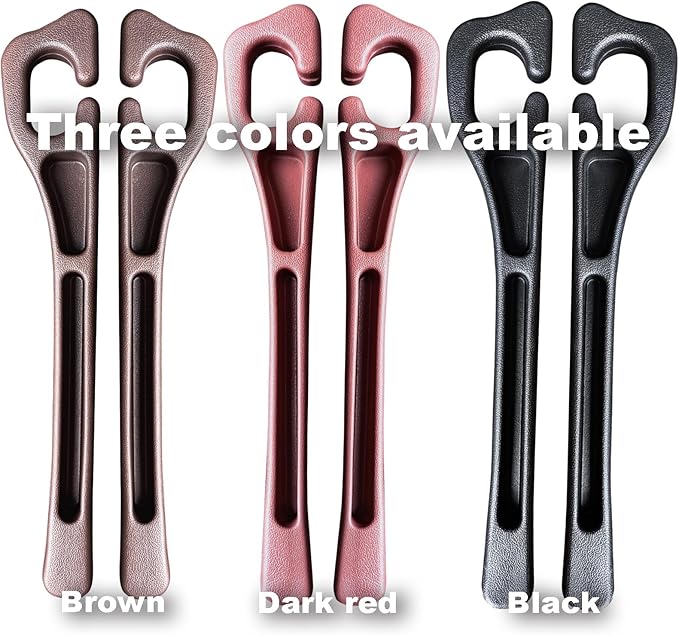 Elastic Car Seat Gap Filler Organizer (2-Pack) - Universal Fit for Car SUV Truck, Black Leather Texture, Prevents Items from Falling Between Seats, Easy Installation Tool-Free (Brown)